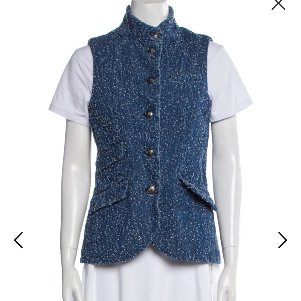 Rag & Bone Navy Tweed Vest